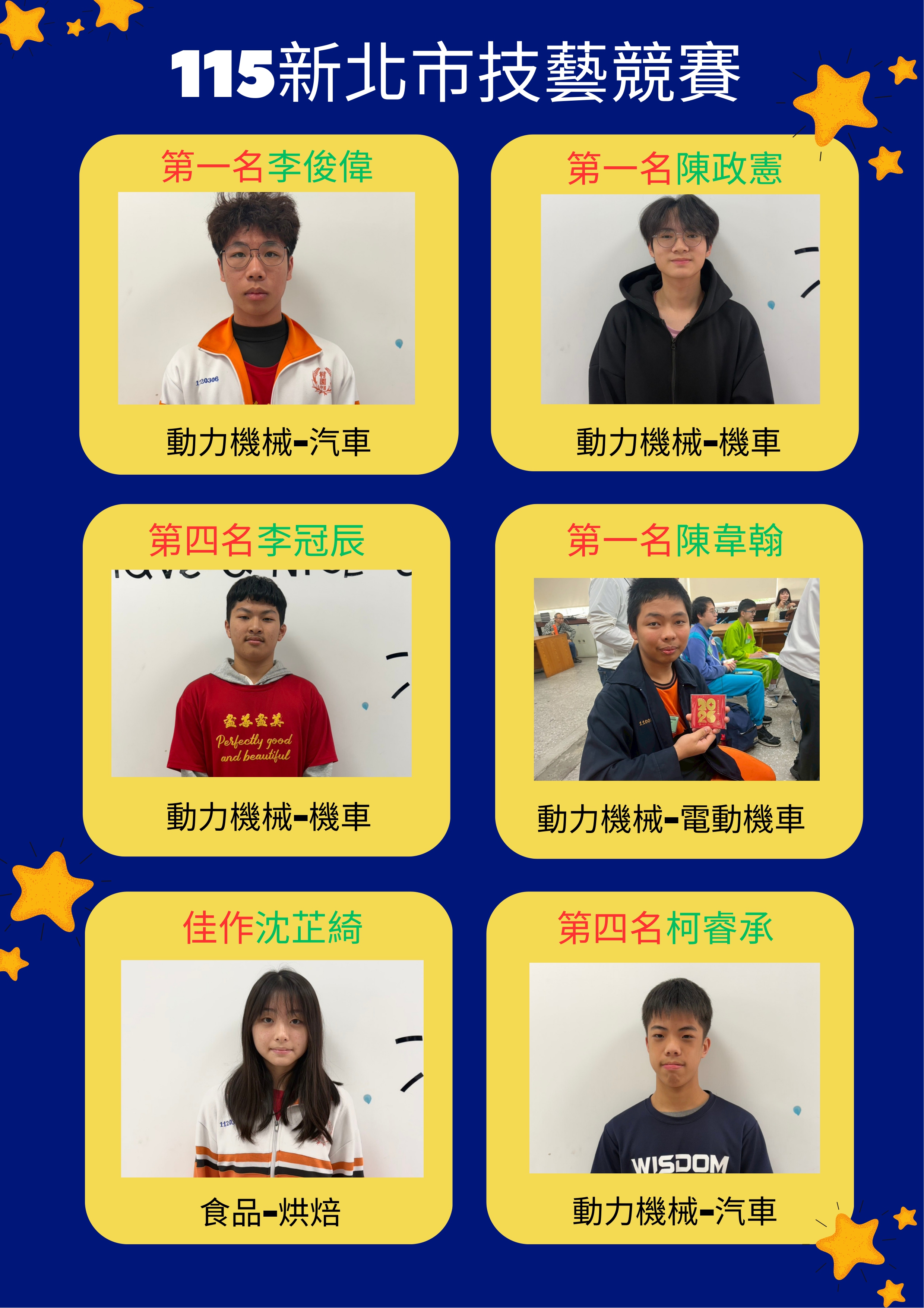 新北技藝競賽海報